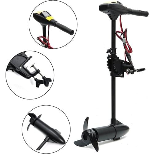 12V 24V 18/28/40/50/60/88LB Thrust Electric Trolling Motor Inflatable Boat Rowing Boat Outboard Engine LED Battery Indicator