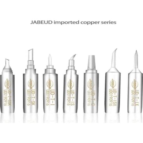JABEUD Imported Copper Soldering Iron Tip Constant-temperature UD-T Solder Tips Welding Tip 936/937 Soldering Station Tool Kit