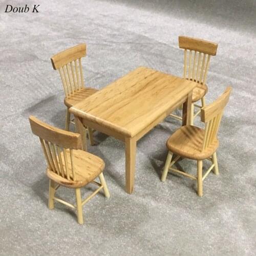 Doub K 1:12 Doll House DOLLHOUSE Mini Furniture toys simulation table model pocket Household pretend play toy for children