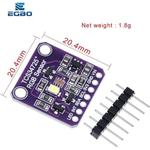 1PCS 34725 TCS34725 Color Sensor RGB color sensor board module
