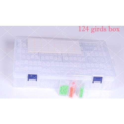 124 Grids Diamond Painting Tools Sets Diamond Embroidery Accessories kits Beads Container Stone Convenience Storage Box