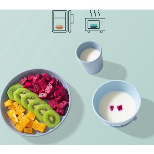 BPA-free Baby Silicone Water Cup with Double Handle Portable Heat-resistant Training Drinkware for Kids Infants Toddlers