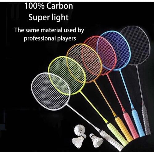 New Full Carbon Professional Badminton Racket 5U Ultralight Offensive Badminton Racket Racquet Outdoor Sports Sporting Goods -40