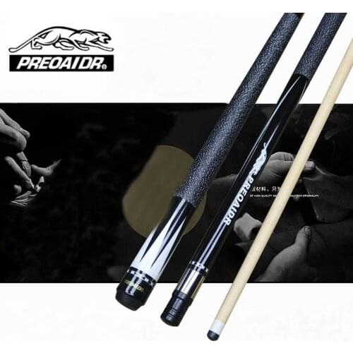 2019 New Arrival Preoaidr 1/2 Pool Cue Sticks 13mm 11.5mm 10mm Tip Billiard Cues Stick China White Black