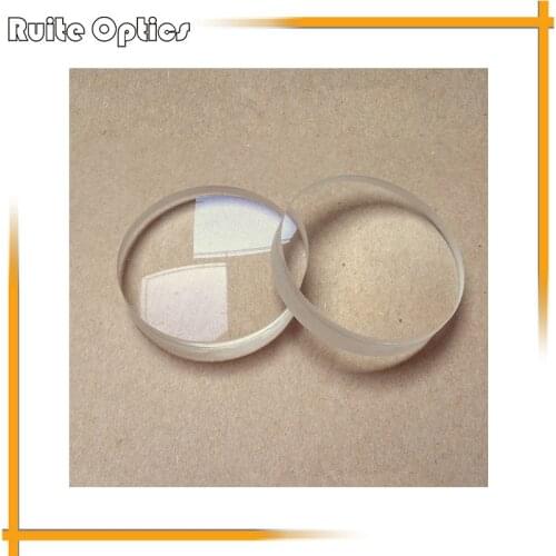 2pcs 42mm Diameter K9 Optical Glass Doublet Optics Glass Focal Length Double Convex Lens For DIY Astronomic Telescope Objective
