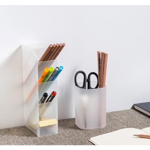 Pen Pencil Holder container for Desk Organizer Multi-Function Creative Makeup Storage Box School Office Accessories Stationery