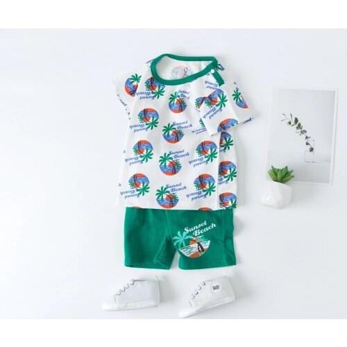 PatPat 2020 New Arrival Summer Toddlers Clothing male 2pcs Vehicle Toddlers Sets Kids Boy Sets Suits Baby Clothes