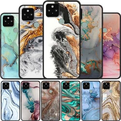 Luxury Marble Silicone Case for Google Pixel 4a 4G 4 XL Funda Pixel 5 Soft Smart Phone Coque Luxury Soft TPU Back Cover Shell