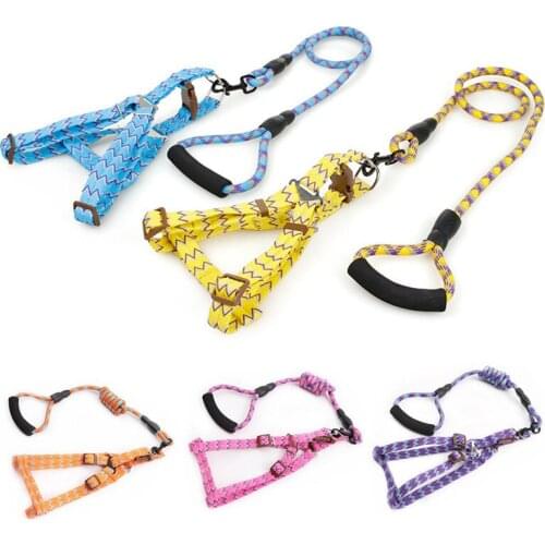 Pet Dog Vest Harness Leash Set Walking Traction Collar Rope Puppy Dog Adjustable Nylon Collar Leash Small Large Dog Accessories