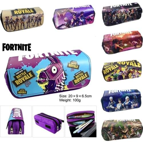 Student Pencil Case Fortnites Fortress Pencilcase Kid School Large Capacity Pencil Bag Pen Case Box Pouch Stationery Supplies