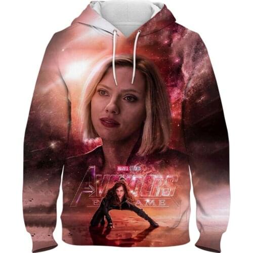 Black Widow Hoodies Children Spring Autumn 3D Print New Fashion Mens hooded sweatshirts Harajuku Women Oversized hoodie