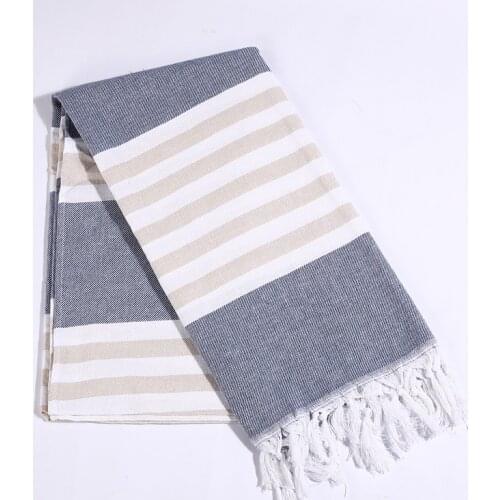 Outdoor Sandy Camping Shawl Tassel Tapestry Scarves 100x180cm Turkish Tassel Bath Towel Soft Striped Adult Beach Towels