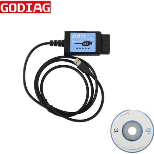 USB ELM327 V1.4 Plastic OBDII EOBD CANBUS Scanner with FT232RL Chip ELM 327 OBD2 USB V2.1