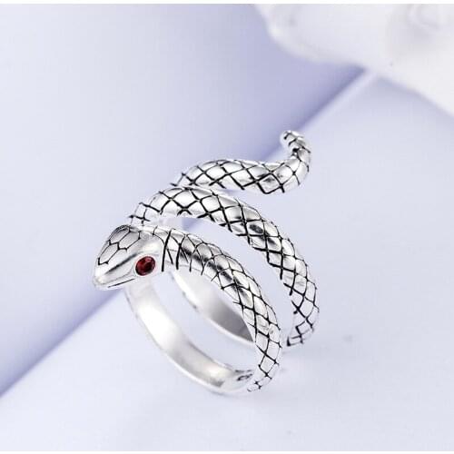 Vintage Snake Rings For Women Men Lover Girls Simple Finger Rings Fashion Female Wedding Jewelry Gifts