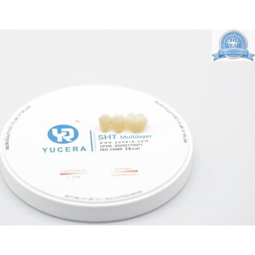 Yucera Aesthetic Restoration Multilayer Zirconia Block Dental Lab Milling Disc for Tooth Gems from Dental Supplies
