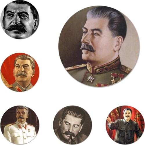 58mm Stalin Icons Pins Badge Decoration Brooches Metal Badges For Backpack Decoration