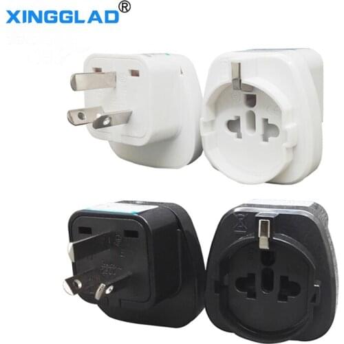 1PC EU/US To AU Electric Plug Universal Outlet Adapter Australia China AC Power Strip Charger Converter Travel Socket 10A 250V