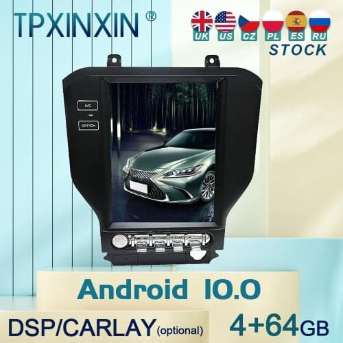 10.0 For Ford Mustang 2015 - 2020 Android Car Stereo Radio with Screen Tesla Radio Player Car GPS Navigation Head Unit