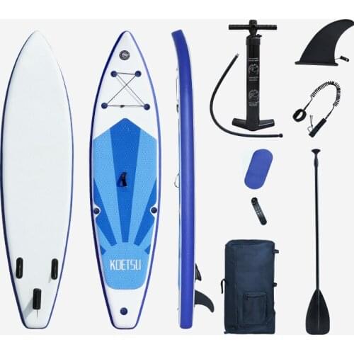 3.2 Meters SUP Inflatable Paddleboard Stand Up Surfing OARS Water Sports Beginners Aquaplane Paddleboard