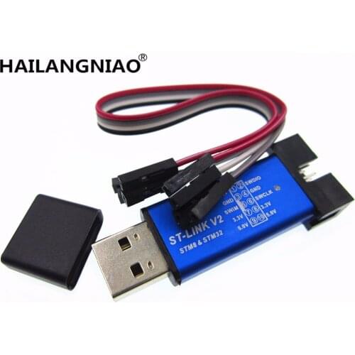 5PCS ST-Link V2 stlink mini STM8STM32 STLINK simulator download programming With Cover