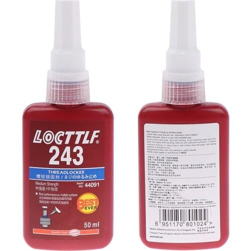50ml 243 Glue Medium Strength Threadlocker Anaerobic Adhesive Glue Screw Lock Adhesive Wire Sealing Anti-corrosion Thread