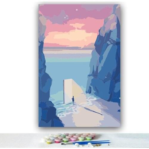 5d by numbers with Pine crane live painting picture drawing painting by numbers framed Home