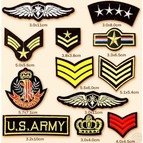 U.S.ARMY EMBLEM Embroidered Patch for Clothing Iron on Sew Applique Cute Patch Fabric Clothes Shoes Bags DIY Decoration Patches