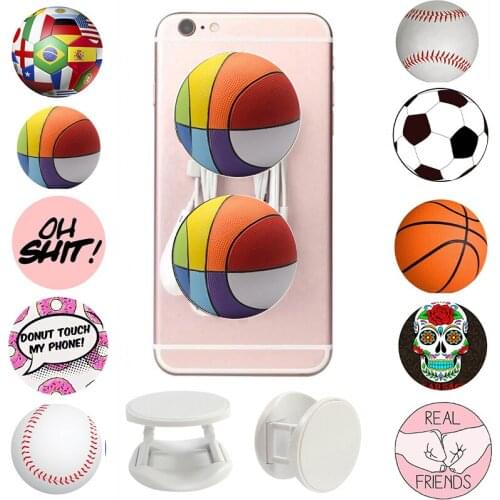 Basketball Popped Phone Holder Marble Swappable Grip Finger Ring Phones Попсокеты Stretch Popular Pocket Socket Stand попсокет