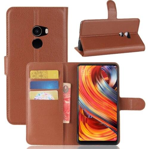 Cellphone Cases for Xiaomi mi Mix2 100pcs/lot Luxury TPU leather flip wallet case bookcover for Xiaomi mi Mix2 free shipping