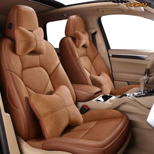 KAHOOL Custom Leather car seat cover For ROEWE 550 350 360 750 950 W5 E50 E950 E550 RX5 i6 ei6 RX3 ei5 RX8 i5 seat cover cars