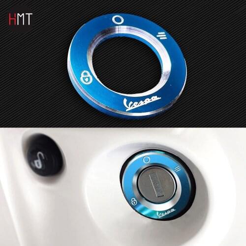 CNC Motorcycle Steering Lock Trim Key Panel Cap Case for Piaggio Vespa LX S ET4 GTS GTV
