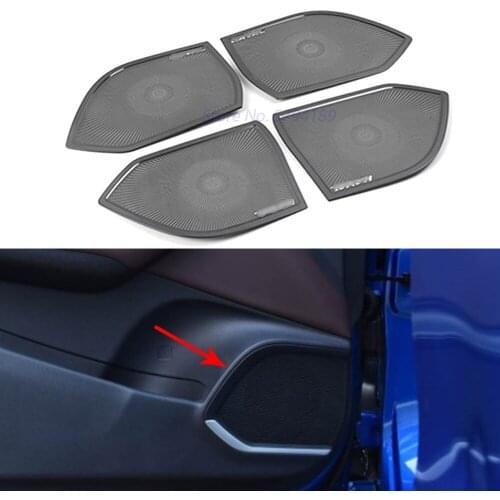 For Haval F7 F7X 2018 2019 2020 Car Door Loudspeakers Decoration Cover Panel Stainless Steel Interior Parts Car Accessories