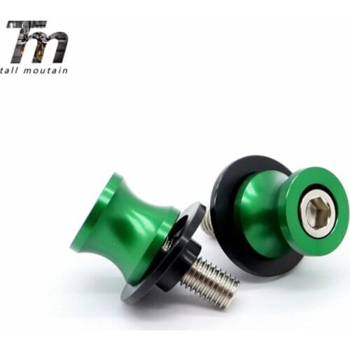 For KAWASAKI ZX6R ZX9R ZX10R ZX12R ZX14R NINJA 250R 300 400 650/R Motorcycle Accessories Stand Screw M10 Swingarm Spools Slider