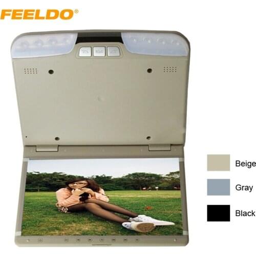 FEELDO Bus Car 15.6" Roof Mount LCD Monitor with Built-in DVD Player FM USB/SD Solt 3-Color #AM3321