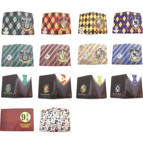 Harries Wallets Card Holders PU Purse Potter Passcard Pocket Bag Cartoon Printing Purse Hogwartss Express Collectibles Purses