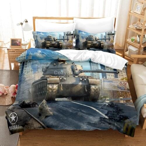 Modern Scenery Tank Bedding Set 3d Duvet Cover Sets Comforter Bed Linen Twin Queen King Single Size Fashion Luxury Cool Gift