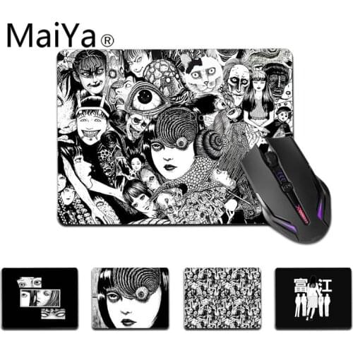 Maiya Top Quality Junji Ito Tees Horror Rubber Mouse Durable Desktop Mousepad Top Selling Wholesale Gaming Pad mouse