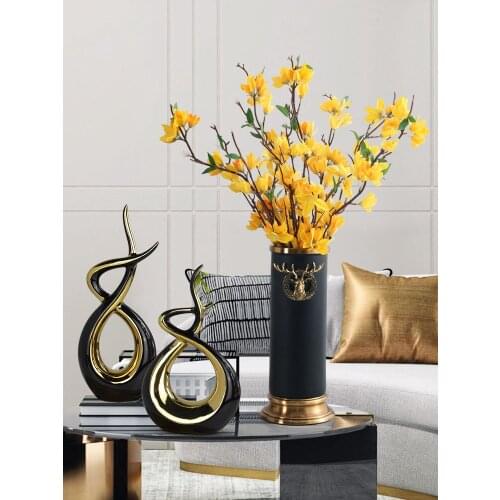 Creative home decoration creamic abstract crafts Nordic home Furnishings living room decoration Housewarming wedding gifts