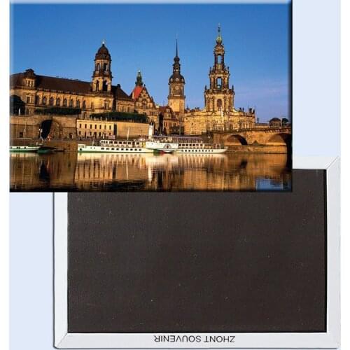 Metal Wrapped Magnets SOUVEMAG Germany Dresden landscape Tourist Metal Fridge Magnet 5281