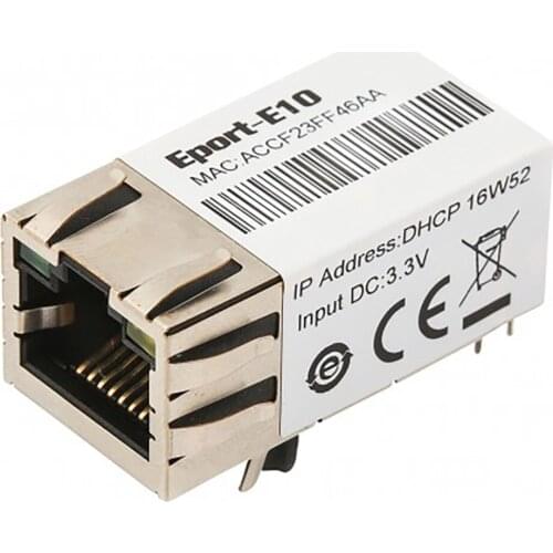 Super Port Serial to Ethernet Module RJ45 to TTL Server Device Network Module Support TCP IP Telnet Modbus Protocol HF-E10 Q224