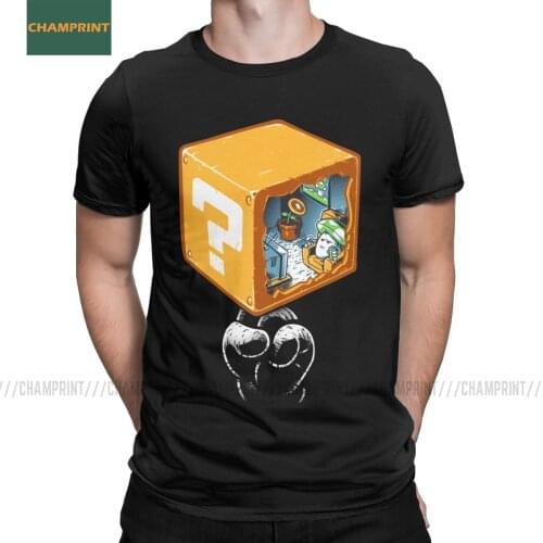 Men T-Shirts An Undisturbed Life Super Mario Cotton Tee Shirt Short Sleeve Bros Videogame Mashup Mushroom Game T Shirt