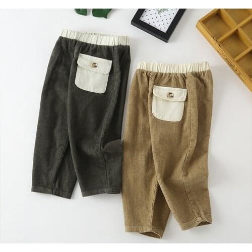 2021 autumn new childrens pants childrens corduroy pants pants childrens pants clothes for kids pants baby girl leggings