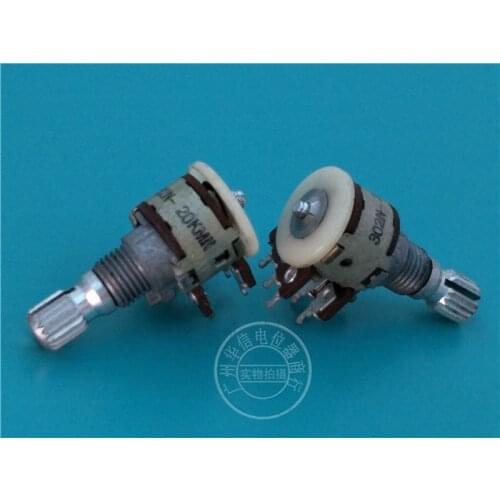 Original new 100% 12 Type 125G double potentiometer MN20K 15MM floral axis intermediate point (SWITCH)