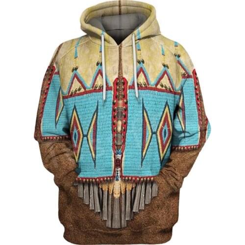 Tessffel Indian Native Harajuku Casual Colorful Tracksuit New Fashion 3Dfull Print Hoodie/Sweatshirt/Jacket/Men Women s22