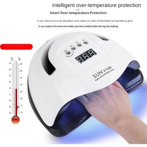 Professional Nail Lamp Gel Lacquer Dryer Machine UV Curing Light Pedicure Manicure Lamps SUN X7max LED Nail Lamp