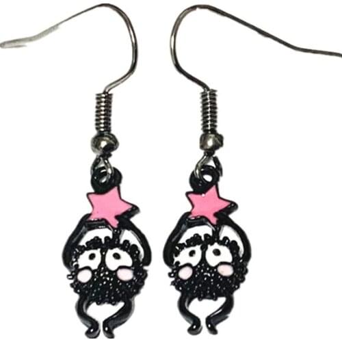 FANTASY UNIVERSE Spirited Away Earring Metal Cartoons Coal elves Eardrop High Quality Fashion Jewelry