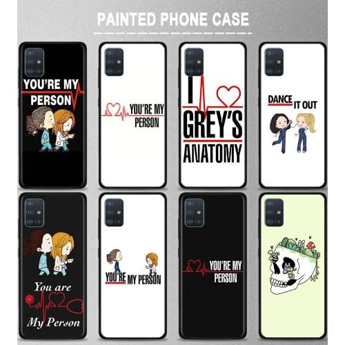 Greys Grey is Anatomy TV Phone Cover For Samsung Galaxy A72 A91 A51 A71 5G A21s A11 A31 A41 A12 A02s Shell TPU Capa Black Case