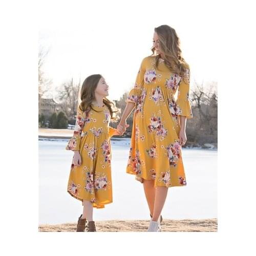 Одинаковые платья для мамы и дочки Sifafos China At AliExpress