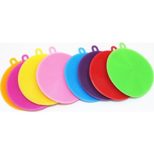 Silica Gel Wash Bowl Brushes Universal Brush Hot Multipurpose Antibacterial Silicone Smart Sponge Cleaning Dish Kitchen Tools