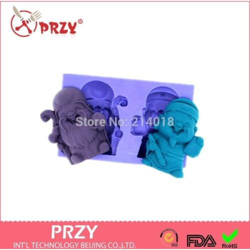 Traditional Chinese myth figures handmade soap mold silicon fondant Cake decoration mold wholesale fondant mold